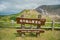 Sign of the South rim lookout of Mount Usu