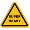 Sign of super heavy freight, eps.