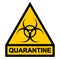 Sign symbol quarantine zone, area Stop Novel Coronavirus outbreak covid 19 2019 nCoV symptoms in Wuhan China, vector