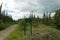 Sign to the Sheep Creek Trail in Kluane National Park, Yukon, Canada