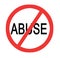 Sign to stop abuse