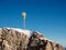 Sign on top of Zugspitze