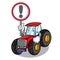 With sign tractor character cartoon style