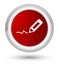 Sign up icon prime red round button