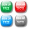 Sign up now free website icon button set