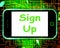 Sign Up On Phone Shows Join Membership Register