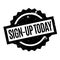 Sign-Up Today rubber stamp