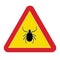 Sign warning tick disease