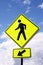 Sign - WATCH PEDESTRIANS