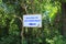 A sign welcoming people to Blue Lagoon beach near Padang Bai or Padangbai in Bali, Indonesia.