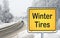 Sign for Winter tires