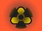 Sign of a zone of increased radiation hazard.