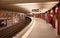 Signage of the Alexanderplatz U-Bahn station. The german U-Bahn is one of the biggest