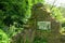 Signage for Bateman\\\'s House in Lathkill Nature Reserve, Bakewell, Derbyshire.