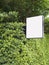 Signage Blank Media Light box Outdoor Garden background