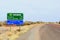 Signage to Kulgera and Alice Springs, Stuart Highway, Australia