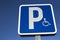 Signal that indicate priority parking for vehicles of people with disabilities