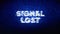 Signal Lost Text Digital Noise Twitch Glitch Distortion Effect Error Animation.