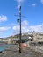 Signal mast at Cornish fishing village