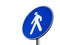 Signal of obligatory pedestrian path