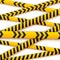 Signal tape industrial borders on white background