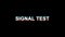 Signal test glitch effect text digital TV Distortion 4K Loop Animation