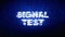 Signal Test Text Digital Noise Twitch Glitch Distortion Effect Error Animation.