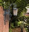 Signature Blue Lamps are placed throughout the Forest Hills Gardens private neighborhood of Queens New York City