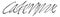 Signature of Catherine de Medici, Queen of France, wife of Henry II 1519-1589, vintage engraving