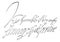 Signature of Francois de Lorraine, Duke of Guise 1519-1562, vintage engraving