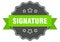 signature label. signature isolated seal. sticker. sign
