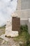 Signboard at the Monument to the Redeemer at Monte Guglielmo, Lombardy, Italy