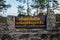 Signboard PhuKradueng national park