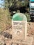 Signboard on the road showing start of the uphill climb of hill of Ratangarh Kheri in Madhya Pradesh, India