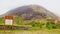 Signboard of An Torr and Signal Rock near A82 road of Scottish Highlands. Signal Rock is located within the woodlands of An Torr