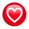 Signle red heart button