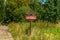 A signpost along the road to the BiaÅ‚owieÅ¼a National Park