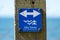 Signpost of Baltic Coastal Hiking Route in Olando Kepure