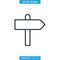 Signpost Icon Vector Design Template. Road sign icon.