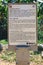 Signpost about Lakshmi Narasimha Temple in Hampi, India