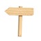 Signpost, signboard, guidepost, wooden road sign 3d rendering