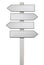 Signpost white isolated free summer direction decision