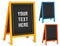 Signs, Chalk board Folding Sidewalk Easels, Bright Frames