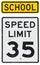 Signs: School Zone Speed Limit