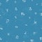 Signs of the zodiac blue seamless pattern