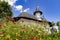 Sihastria Monastery in Romania on a sunny day