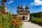 Sihastria Monastery on a sunny day in Bucovina