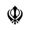 Sikhism Khanda religious symbol simple icon