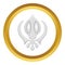 Sikhism symbol vector icon