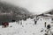 SIKKIM, INDIA, March 9 2017: Tourists at the Tsomgo Changu Lake